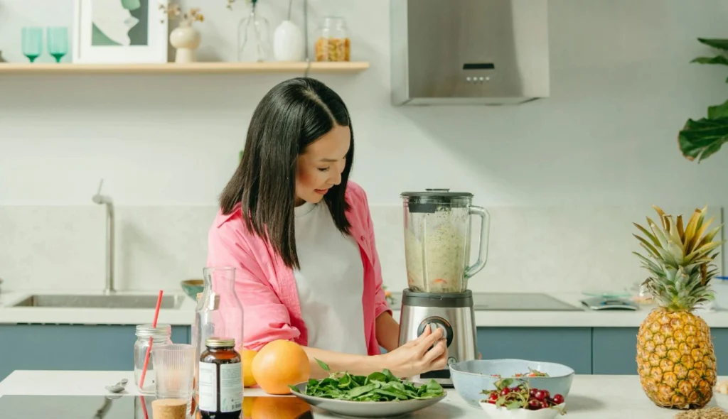 Person preparing a simple breakfast as part of a calm daily routine