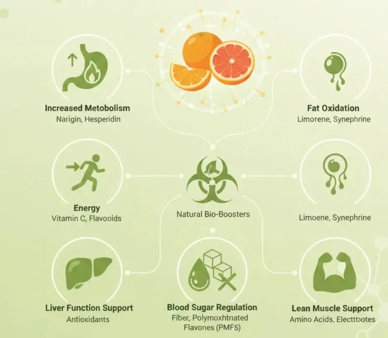 citrus ingredients that help burn fat and boost metabolism