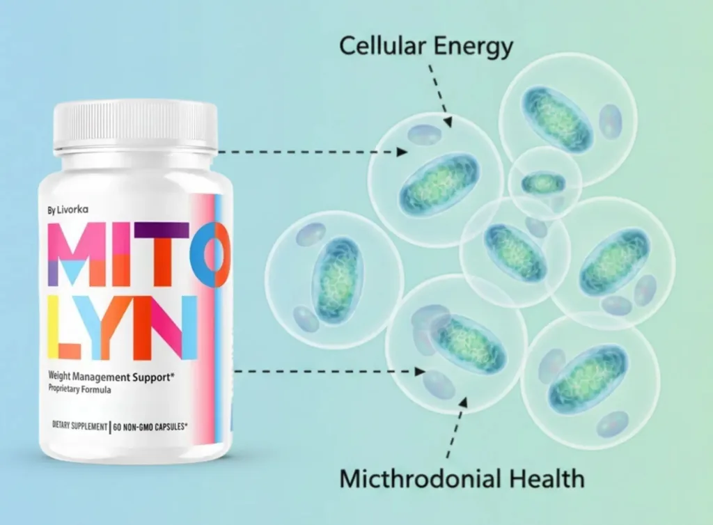 Mitolyn supplement supporting mitochondrial function and metabolism explained visually