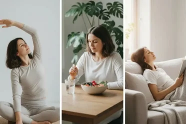 Balanced daily routine representing a healthy lifestyle with simple and sustainable habits.