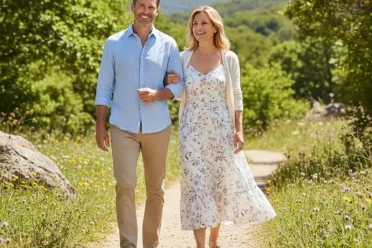 Adults over 40 enjoying an active lifestyle that supports healthy metabolism