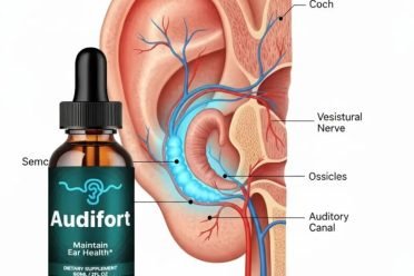 human ear anatomy and hearing health illustration